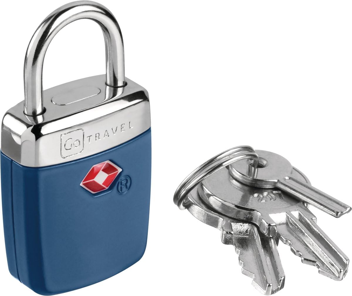 Go Travel Blue Sentry Alert Padlock With Keys (Ref: 335.101)