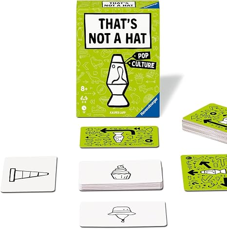Ravensburger that’s Not A Hat - Pop Culture - Fun Bluffing & Memory Party Card Game for 3-8 Players | Fun Entertainment for Families |Travel Friendly