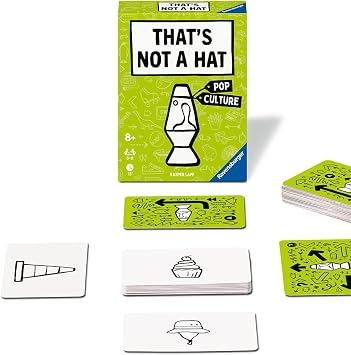 Ravensburger thats Not A Hat - Pop Culture - Fun Bluffing & Memory Party Card Game for 3-8 Players | Fun Entertainment for Families |Travel Friendly