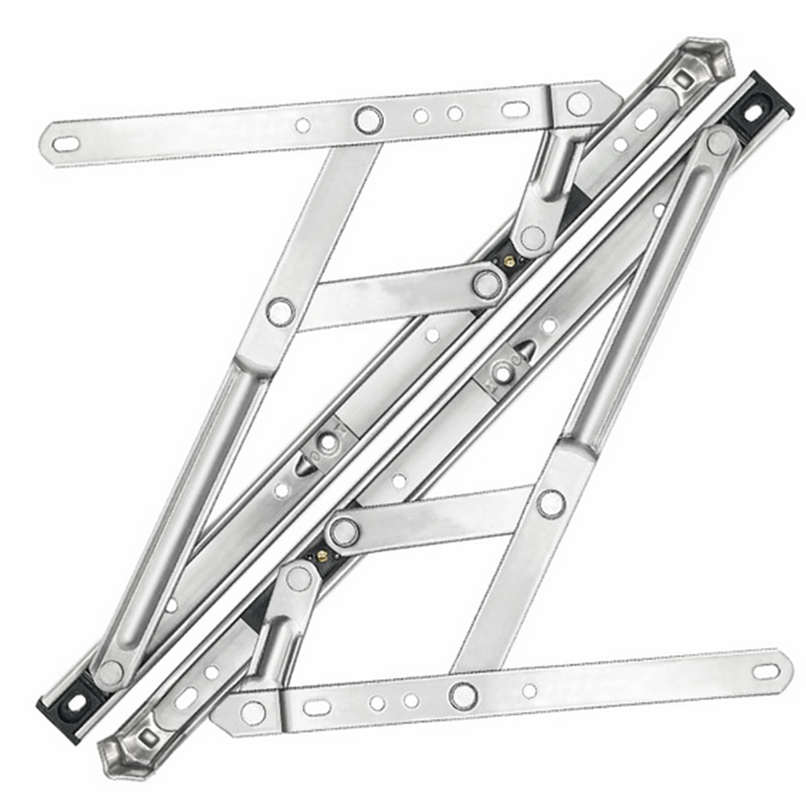rflaueo 2pcs 12" Universal Window Hinge Kit UPVC Window Friction Stay Hinges Top Hung(U343-2)