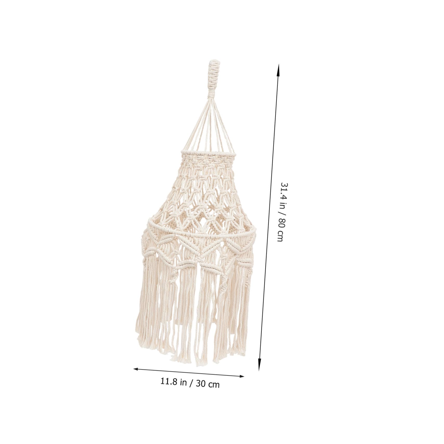 Cabilock Abat-jour Suspendu Bohème Tissé Main Design Rustique Housse de Lampe Décorative
