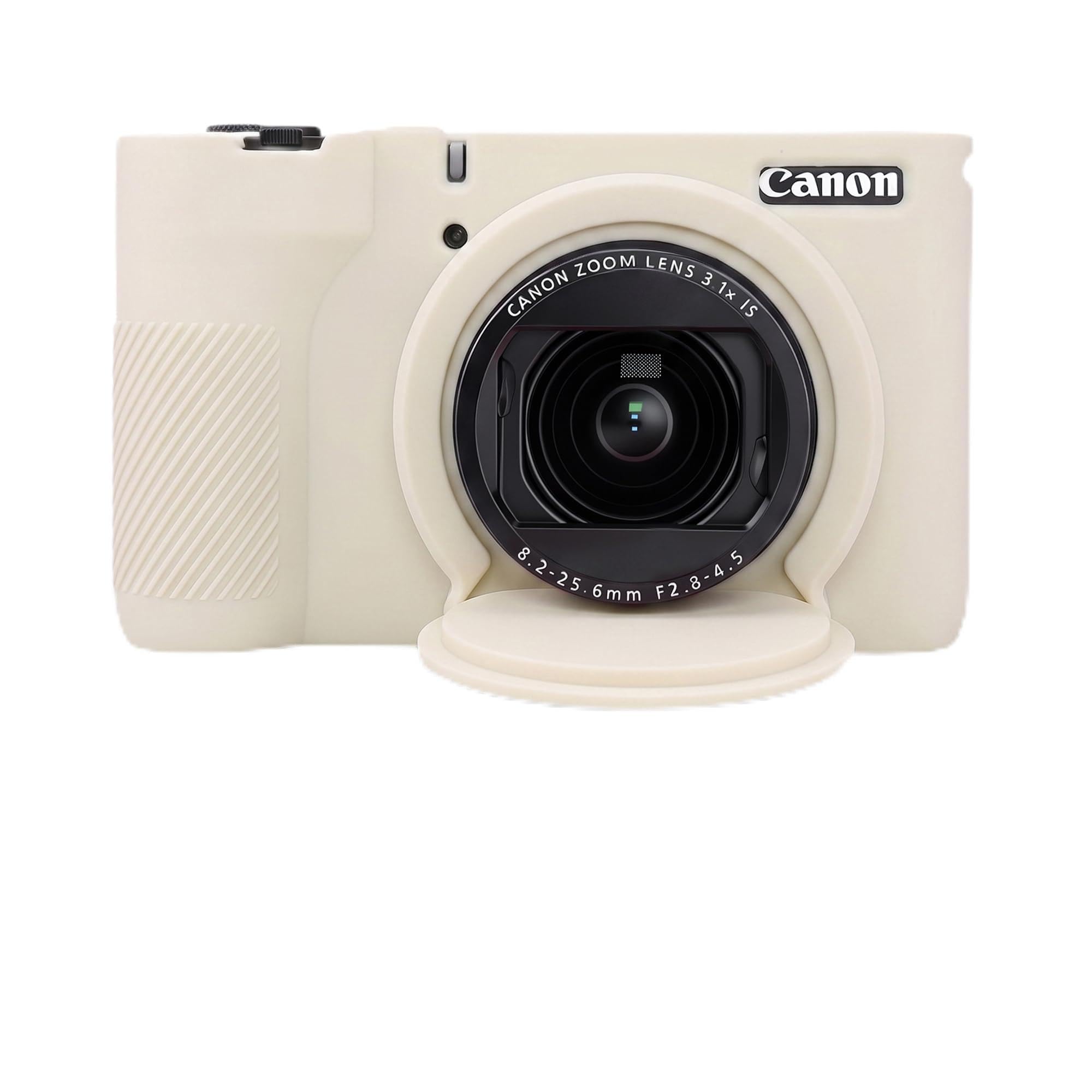 V1 Custodia, custodia per fotocamera digitale Canon PowerShot V1, custodia protettiva in morbido silicone con copriobiettivo rimovibile, include 2 pellicole protettive per lo schermo e 1
