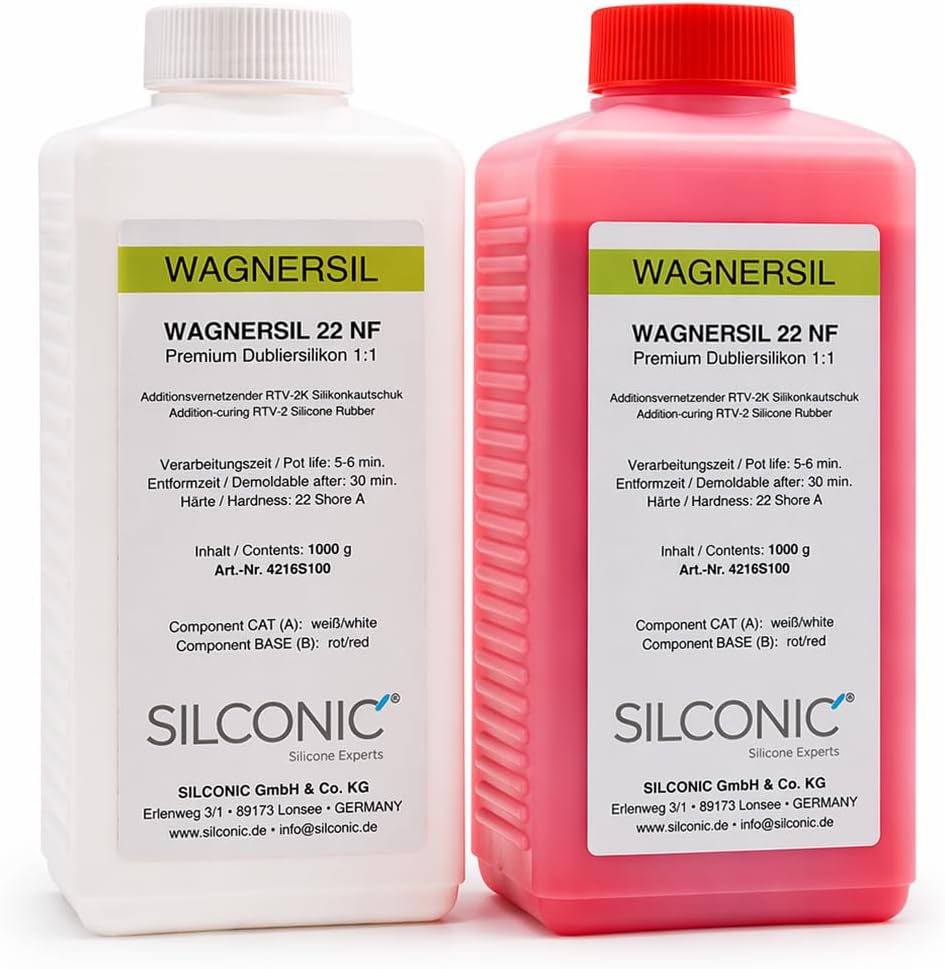 22 NF paint set, brushable silicone rubber (soft) 2 kg