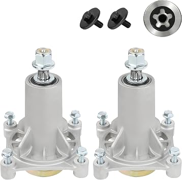 2 Pack 187292 192870 532187281 532187292 567253301 587819701 yth22v46 yth24v48 Spindle 187292 Mandrel Assembly 42" 46" 48" 54" Mower Deck Spindle Compatible with Husqvarna Craftsman Ariens Poulan Pro