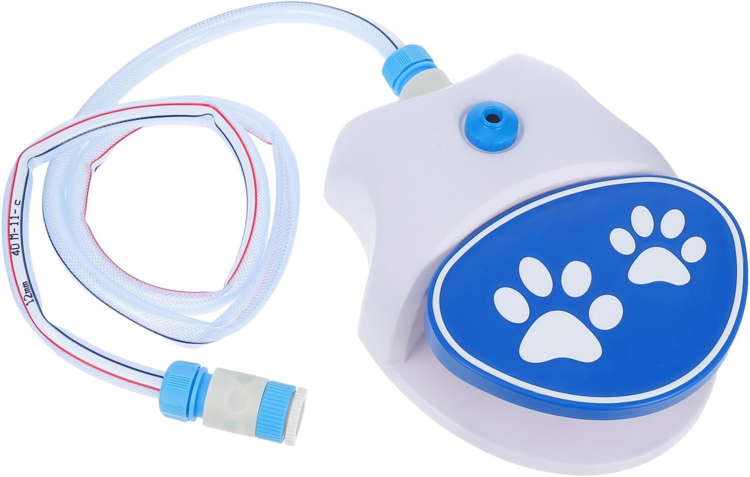 Outdoor Paw Activated Dog Water Sprinkler, Foot Operated Pet Drinking Fountain for Hiking and Travel, Light Blue Water Dispenser for Dogs