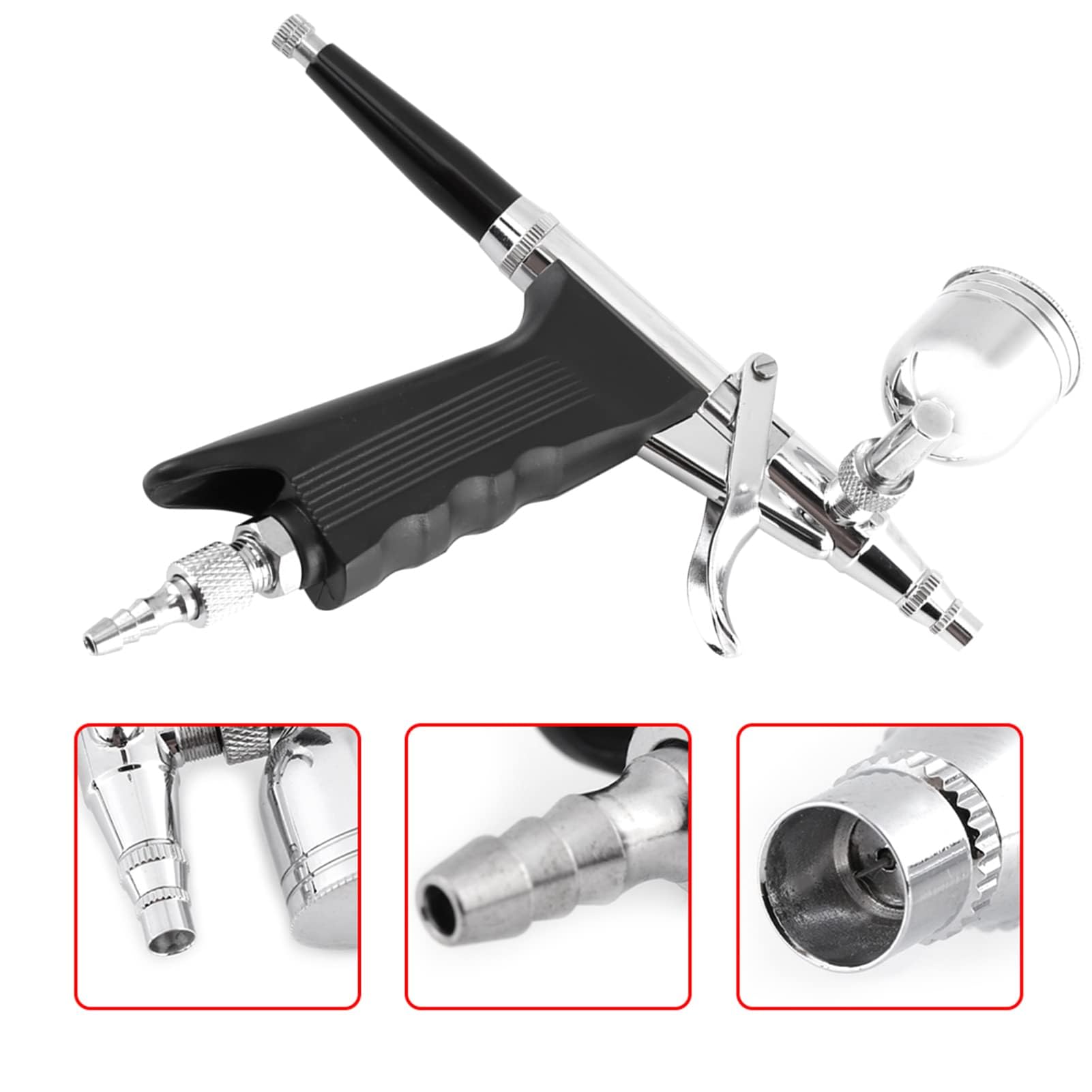 Kit aerografo multiuso per spruzzatore di vernice con aerografo per grilletto per pistola a spruzzo con 2 tazze per pittura artistica