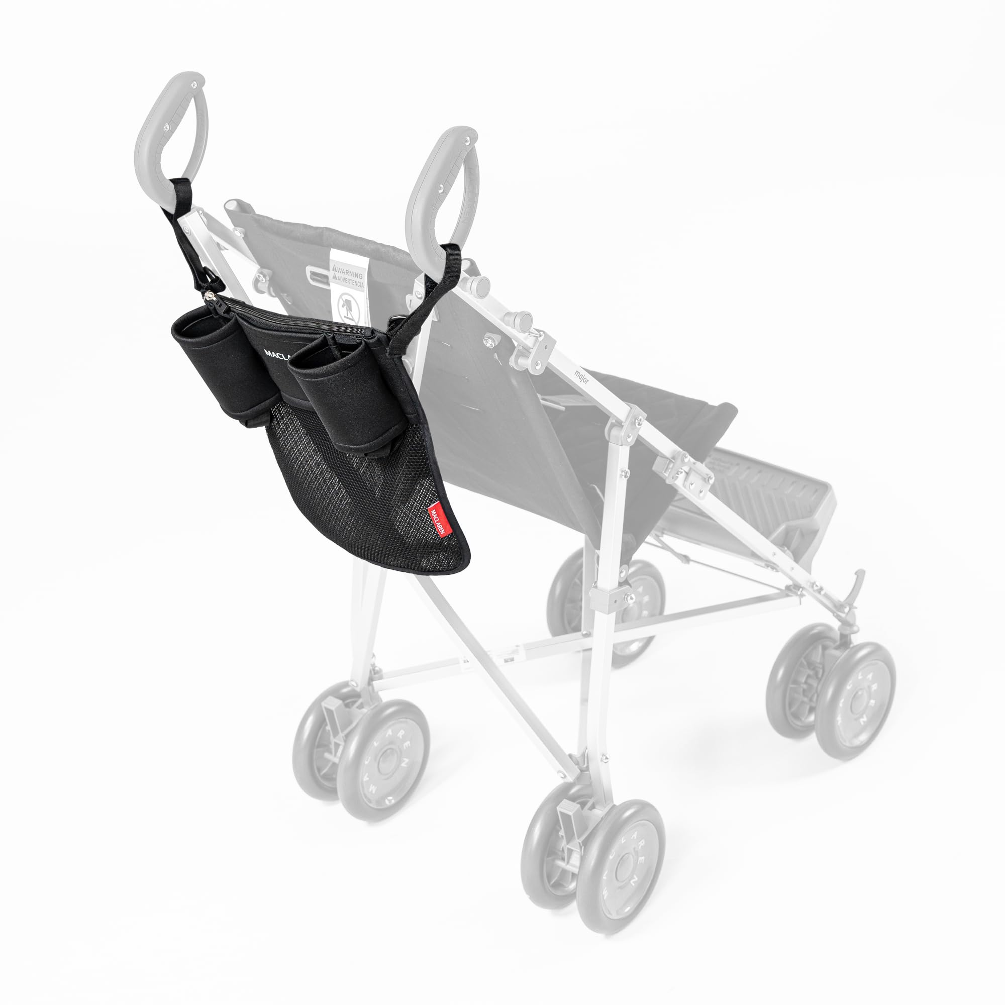 Maclaren Major Elite Universal Organizer with Cup Holder, Fits Major Elite Special Needs Pushchair (Black)