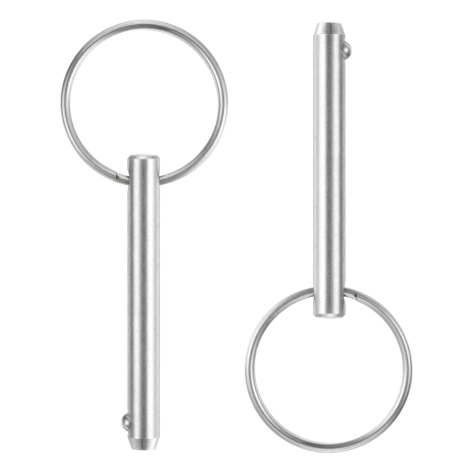 sourcing map 2 perni a sgancio rapido da 5 mm x 38 mm, in acciaio inossidabile 316, accessori marini per sedili marini, allestimento navale, costruzione navale, argento