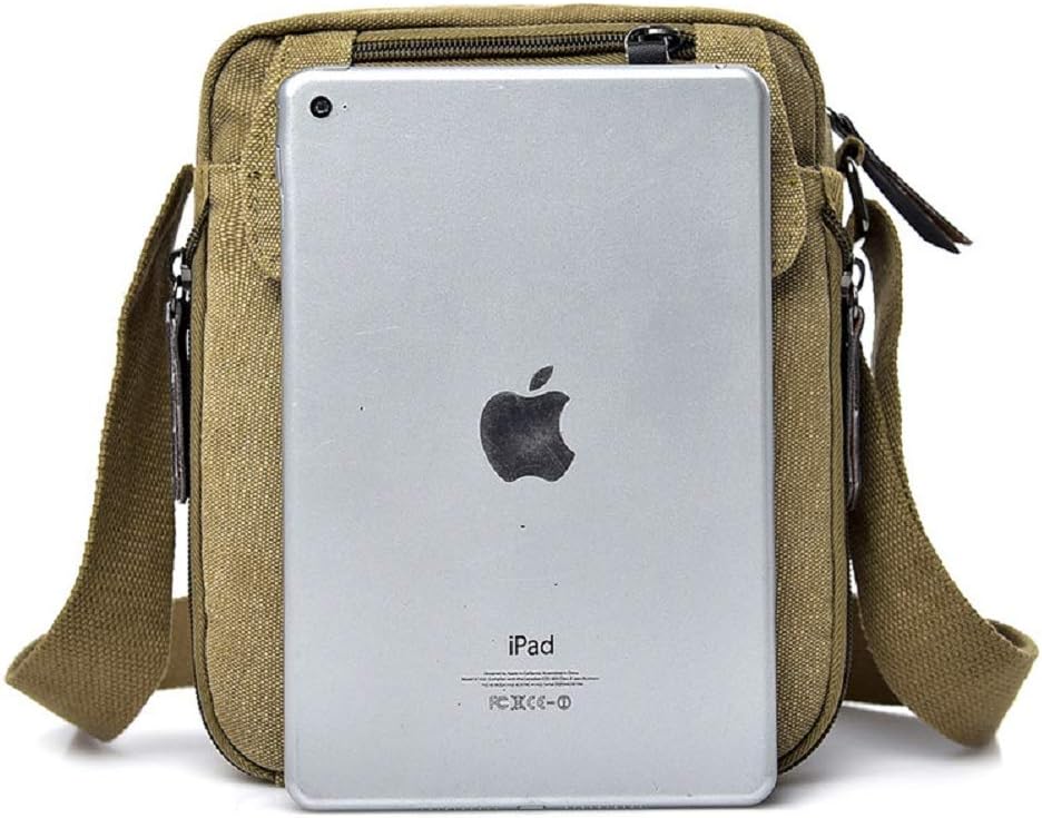 Small Shoulder Bags Canvas Travel Purse Casual Messenger Bag Mens Womens Mini Crossbody Purse - Image 3