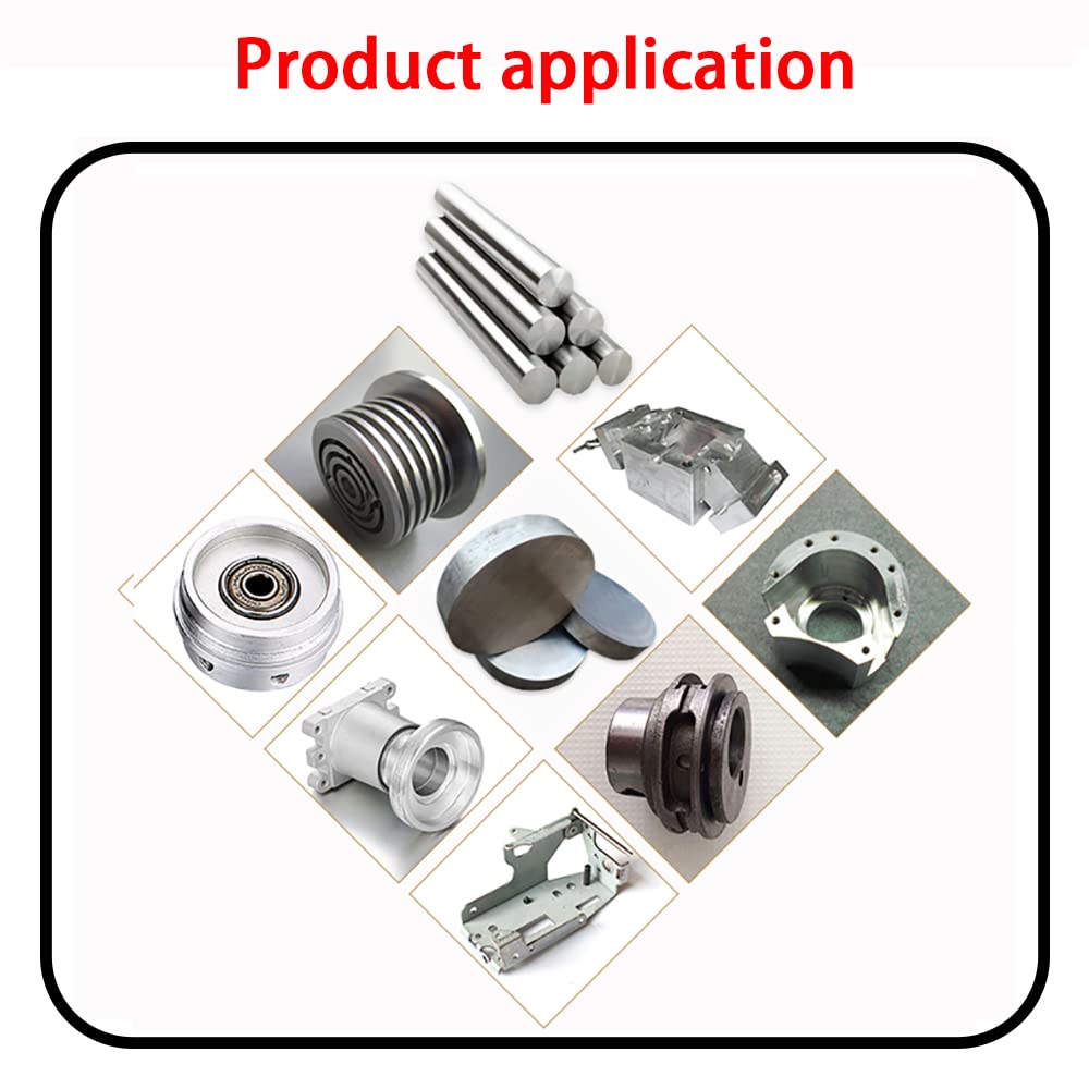 Pręty aluminiowe, pręt aluminiowy, pręt okrągły, pręty aluminiowe, pręt okrągły 6061 okrągły pręt stalowy do części przemysłowych Narzędzie rzemieślnicze, długość 500 mm, średnica 40/45 mm (1 szt.), ś