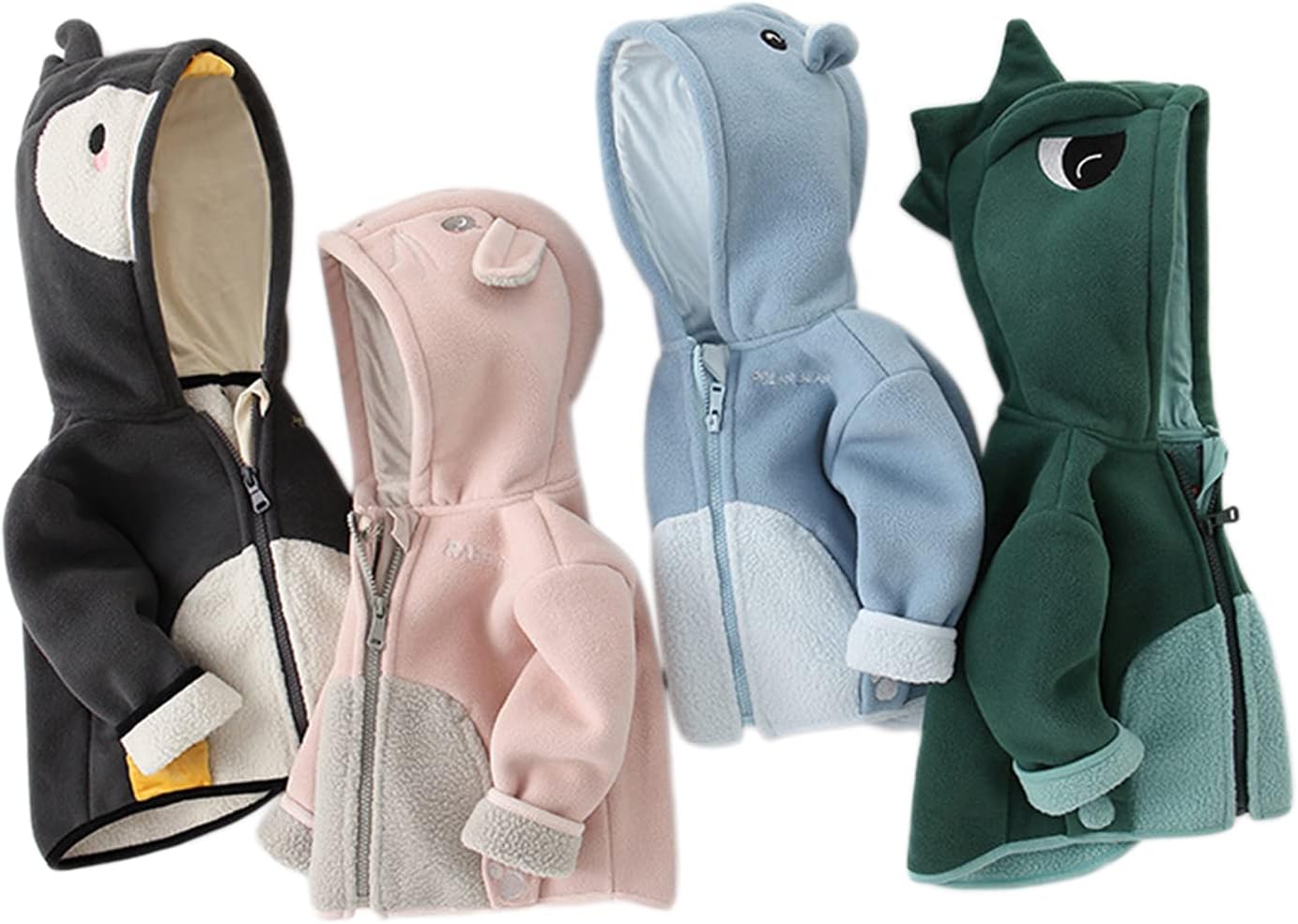 Giacca In Pile Bambino Con Motivo Cartoni - Taglia 86-134, Colletto Alto, Per Autunno/Inverno - Foto 9