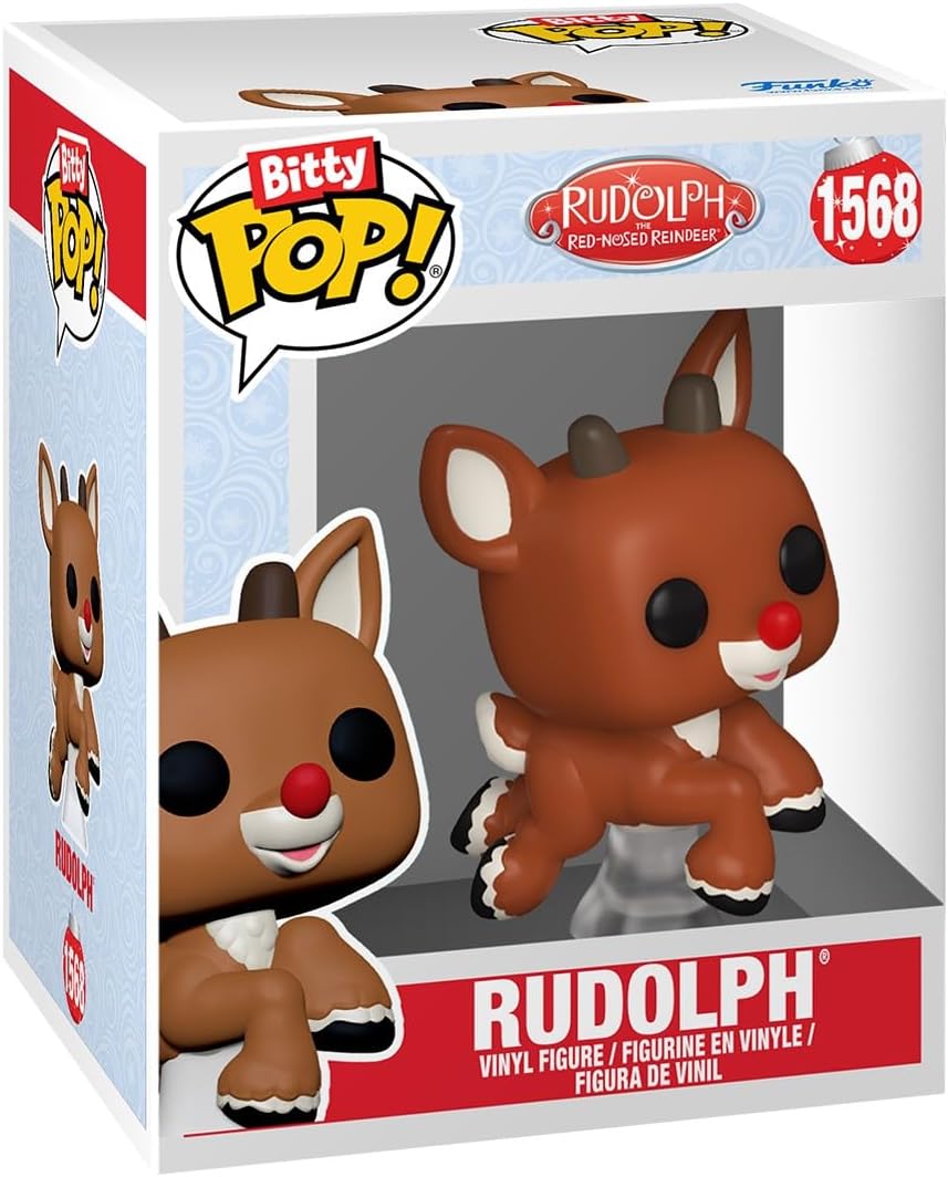 Funko Bitty Pop! Rudolph: Mini Collectible Toys 4-Pack - Clarice™, Rudolph®, Bumble™ & Mystery Chase Figure (Styles May Vary)