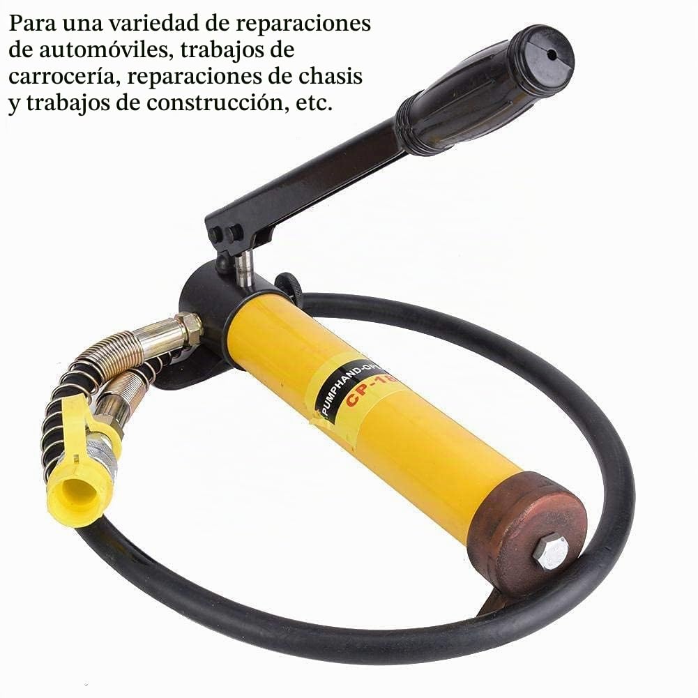Gato Hidráulico, 10T Gato de Elevación Bomba Hidráulica Manual para Reparaciones de Automóviles, Carrocerías de Automóviles, Reparaciones de Marcos y Trabajos de Vonstrucción