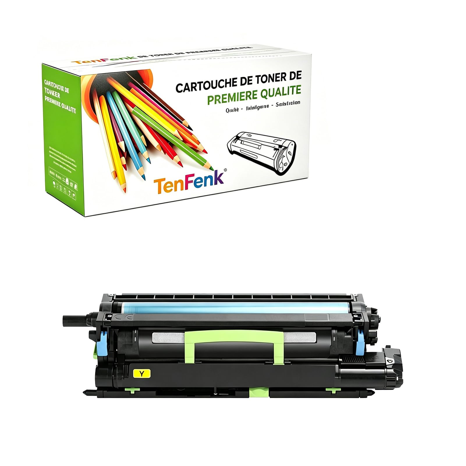 Compatibile Sostituzione Unità Del Tamburo Per Lexmark CS820 72K0FK0 72K0FV0 Da Utilizzare Con Lexmark CS820DE CX820DE CX825DE CX825DTE CX860DE Stampante,Giallo