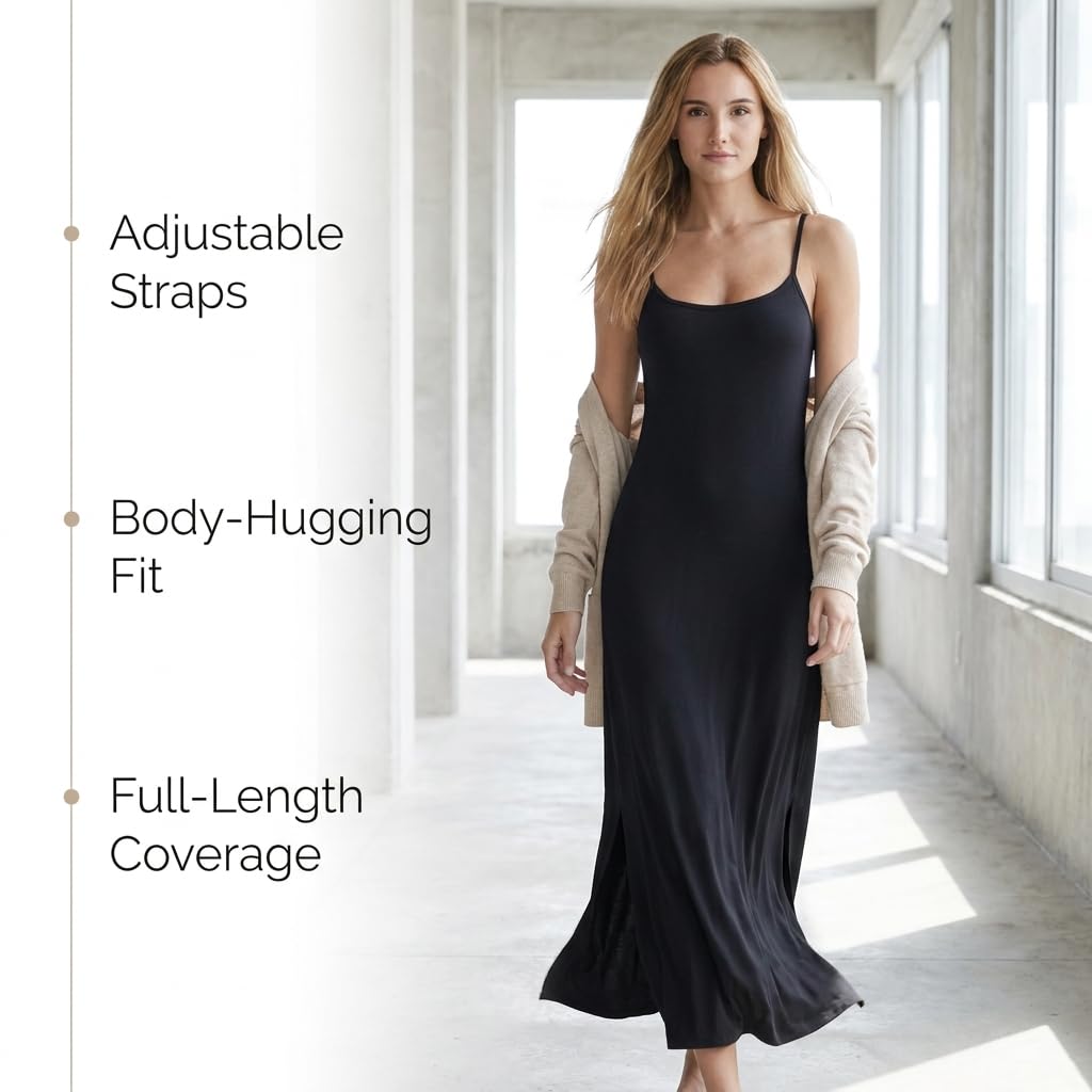 Donne Pieno Cinghie Sexy Vestito Lungo Completa Cami Slip Abito Senza Maniche Cami Cami Da Notte