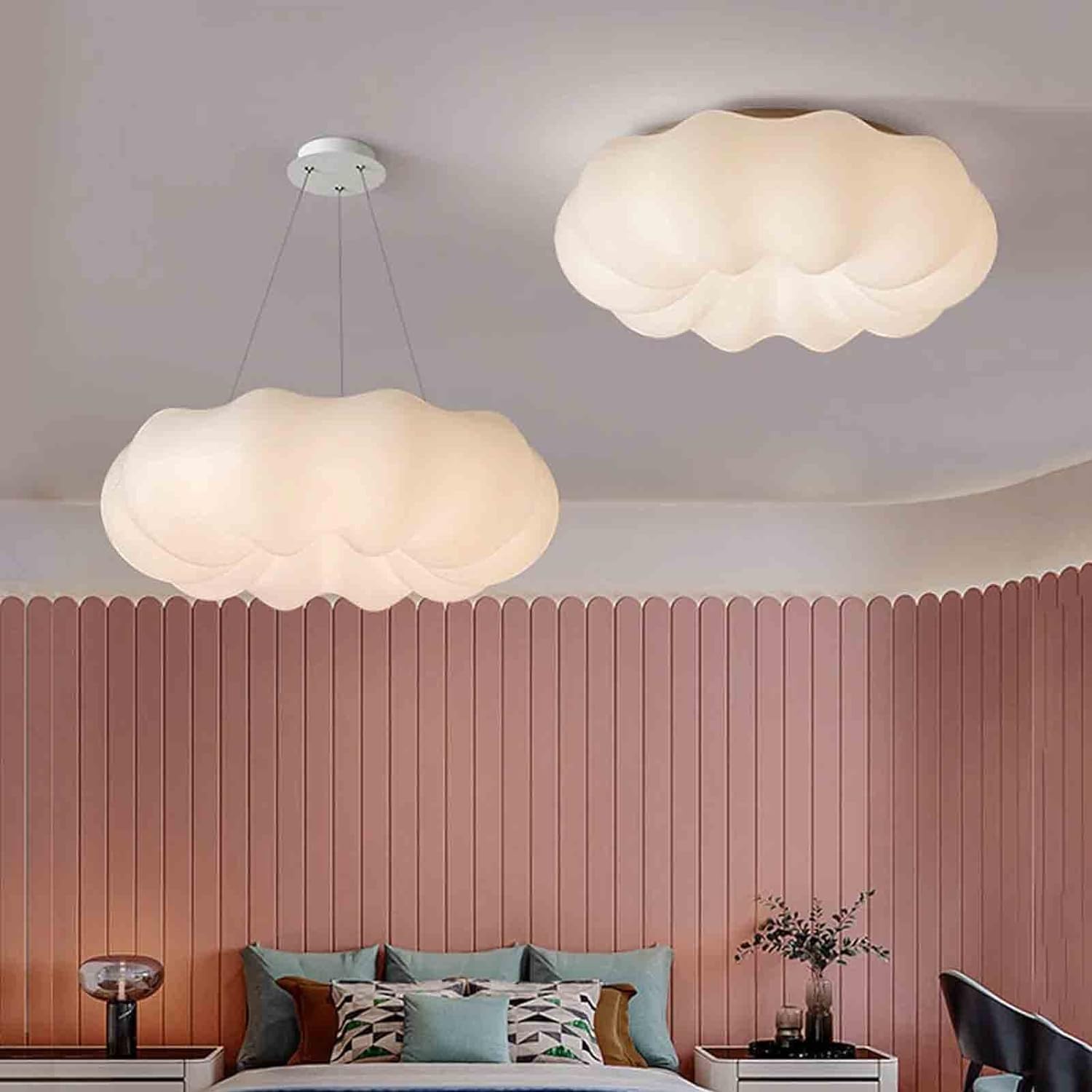 FZQSXAZU Ceiling Pendant Light Fitting, Modern Shade Semi-Flush Mount Chandelier Lighting Fixture Lamp,for Living Room