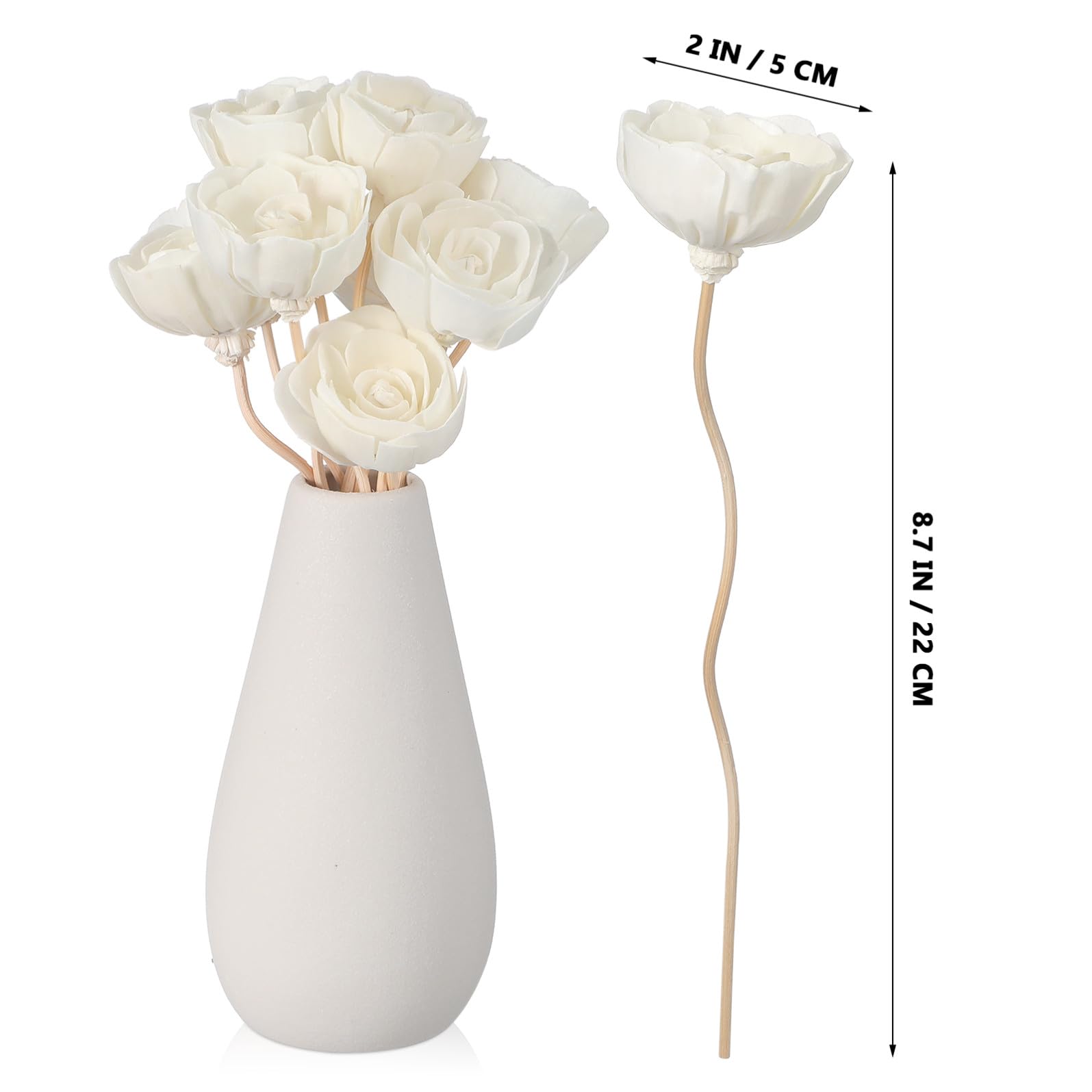 Cabilock 50 Stück Aromatherapie-Duftdiffusoren Aus Rattan Duftstäbchen-Nachfüllpackungen Duftöl Mit Stäbchen Düfte Ätherische Diffusoren Stäbchen Diffusor Blumen-Infuser