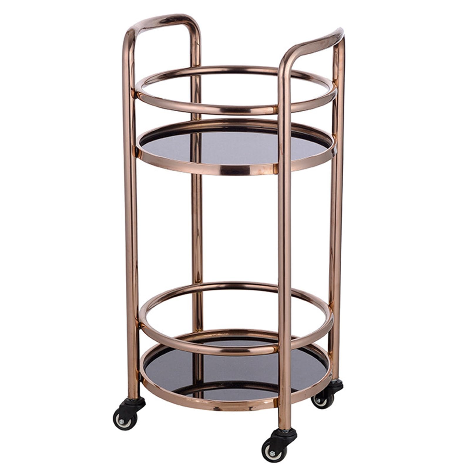 OLSKFUH Kitchen Cart Service Trolley - Large Bar Serving Trolleys, Stainless Steel Foldable Storage Rack With Wheels For Bars And Restaurants, Hotels,