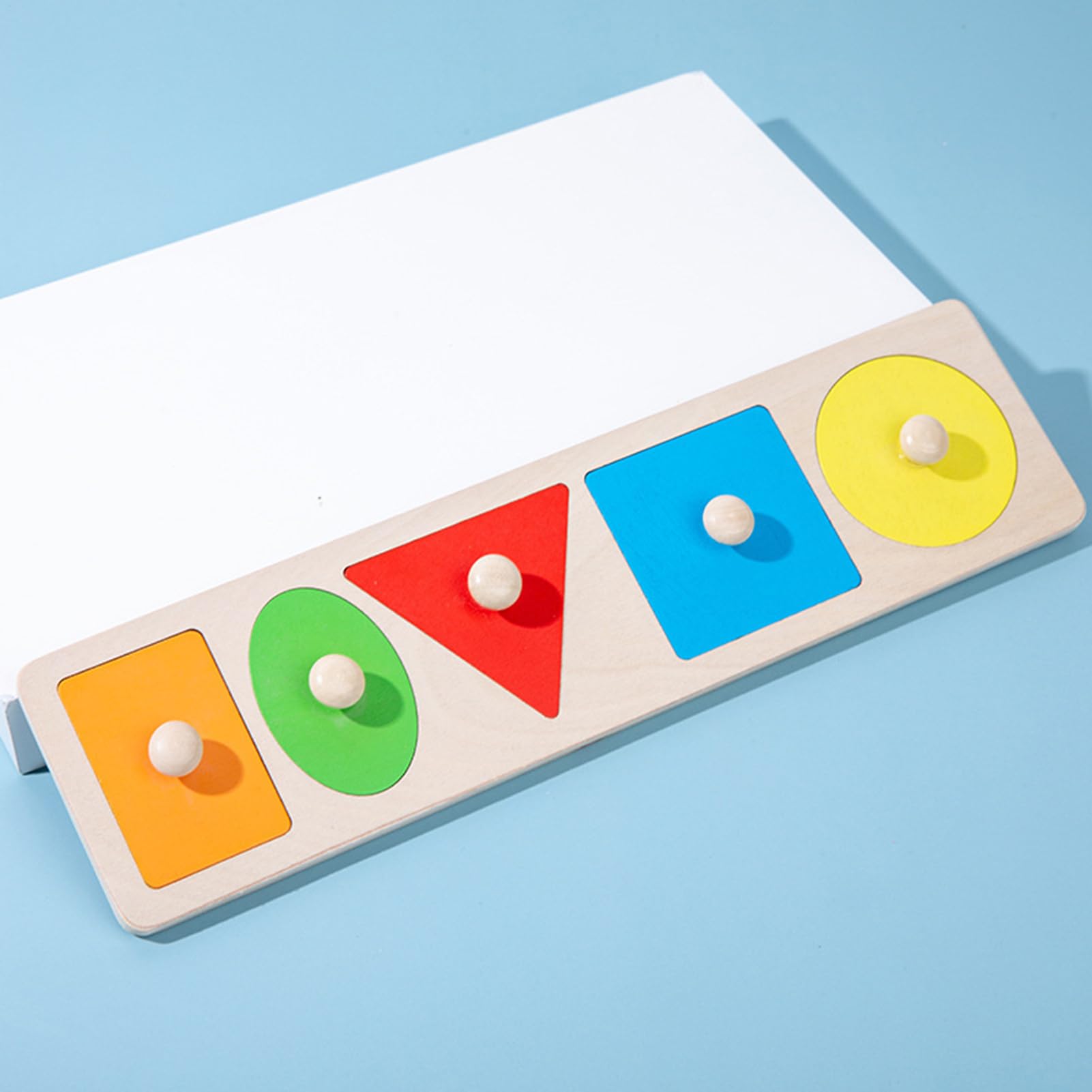 Puzzle à Formes Multiples en Bois Éducatif pour Tout-Petits