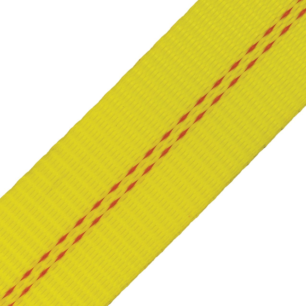 VULCAN 8-Point Roll Back Vehicle Tie Down Kit with Snap Hook on Strap Ends and Chain Tail on Ratchet Ends - Set of 4 - Classic Yellow - Image 7