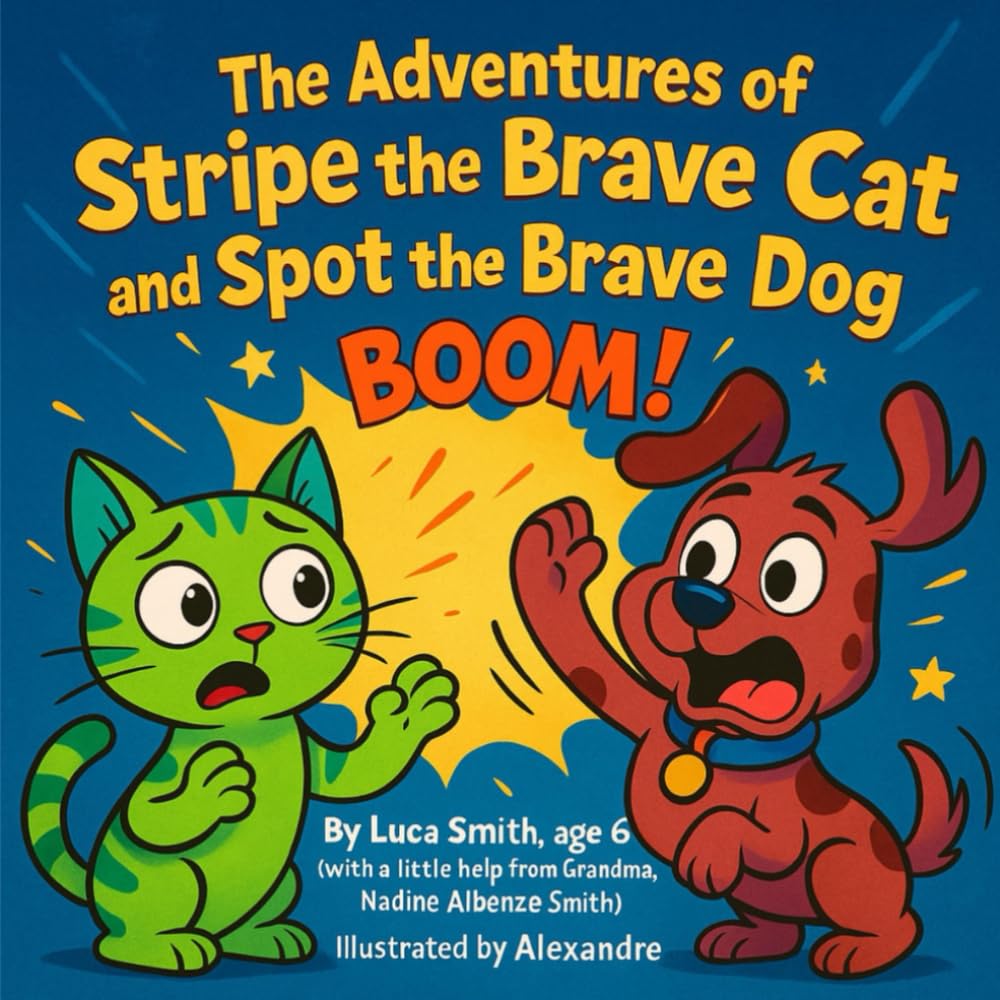 The Adventures of Stripe the Brave Cat and Spot the Brave Dog: "BOOM"