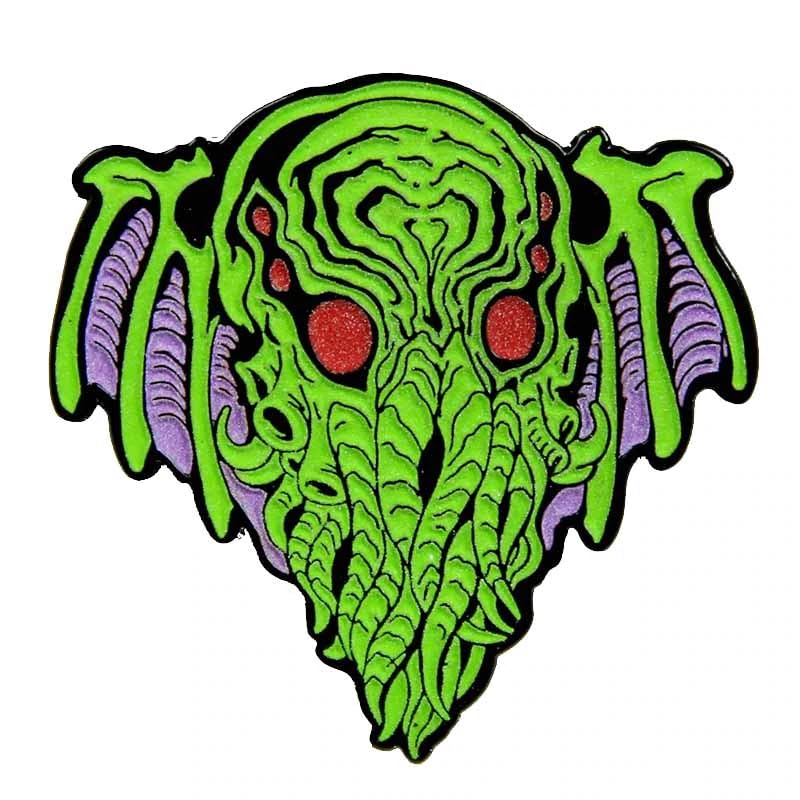 H.P. Lovecraft Cthulhu Necronomicon Cosmic Horror Mythos Great Old One 1.4" Enamel Pin Badge