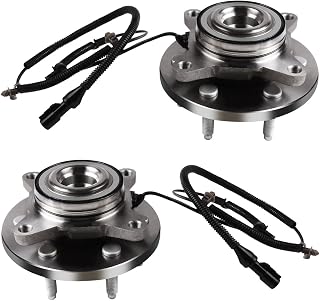 ECCPP Pair of 2 New Complete Front Wheel Hub Bearing Assembly 6 Lugs w/ABS for 2007-2011 for Lincoln for Ford Compatible with 515094 2WD Only