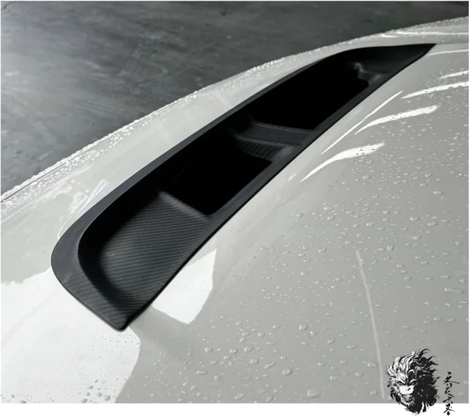 1:1 Double-sided Carbon Hood Scoop Compatible For 2022 Civic FL5 Type R Spoon-style Carbon Fiber Bonnet Cap Body Kit Compatible For FL5 Air Vent Scoop(Matte Carbon)