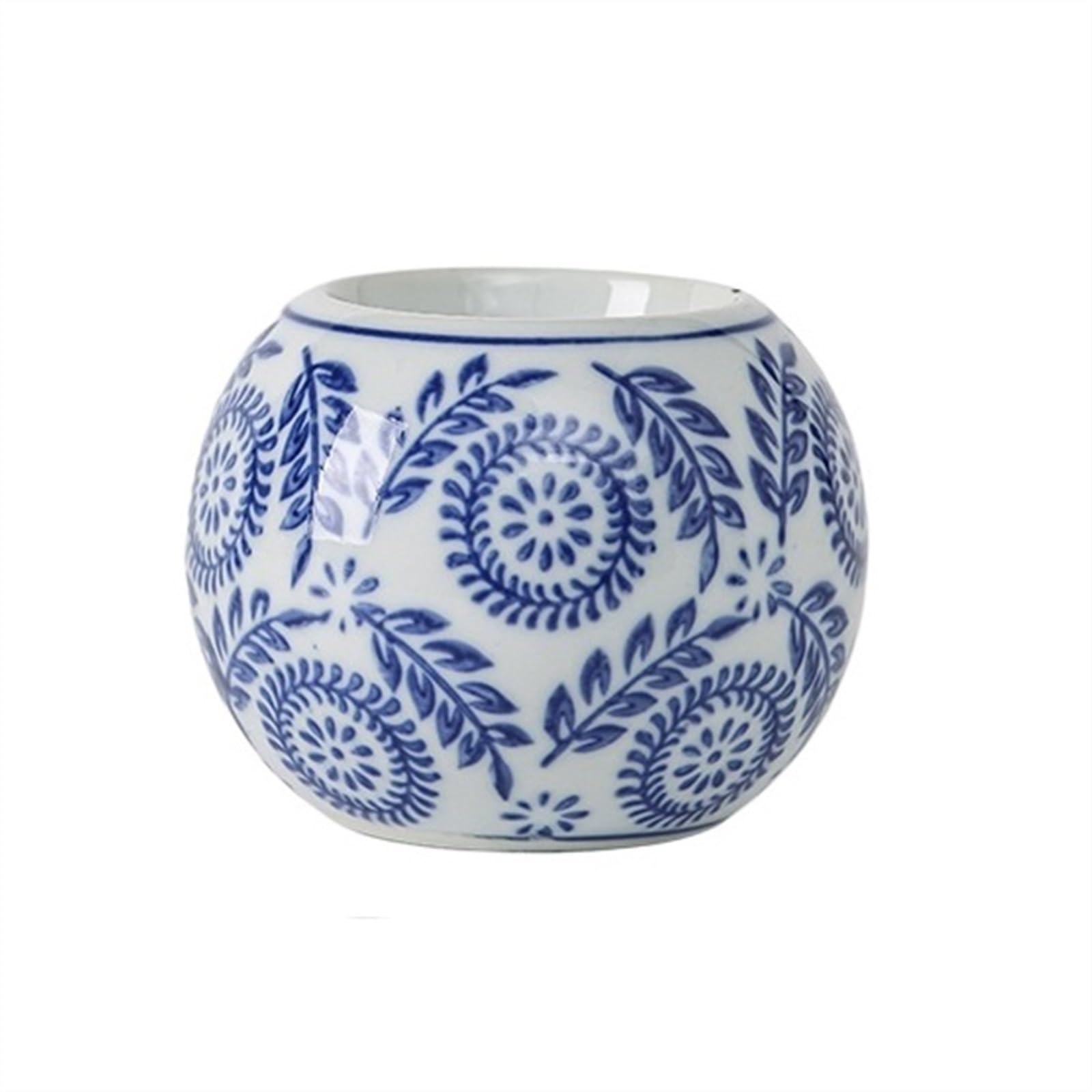 シノワズリ青白陶器 獅子蝋燭立て シノワズリ青白陶器 獅子蝋燭立て Amazon.co.jp: YLWX 青と白の