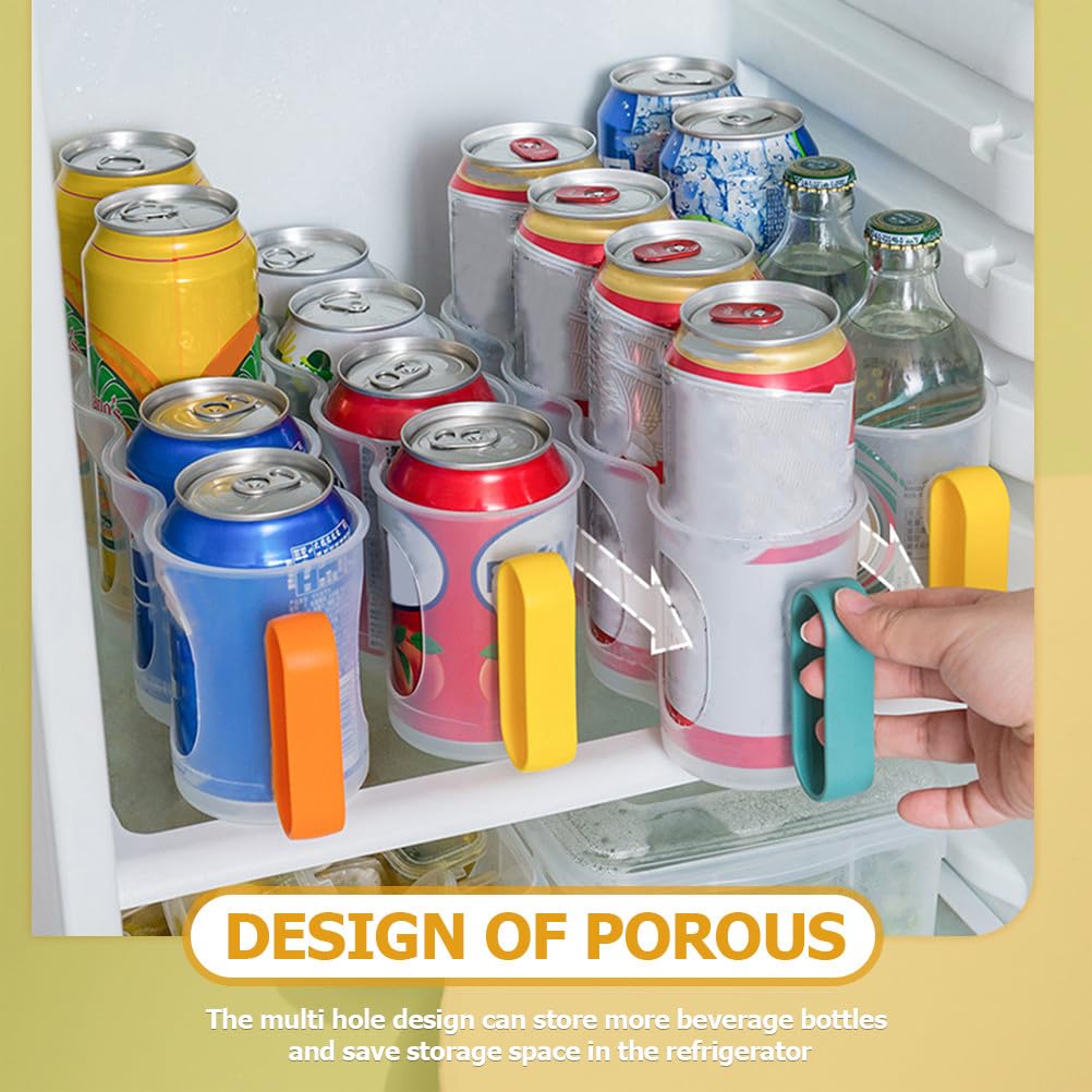 Gatuida 3 soportes para latas para refrigerador, organizador y dispensador de latas de refrescos, almacenamiento de bebidas para refrigerador de cocina, soporte para latas de bebidas de despensa