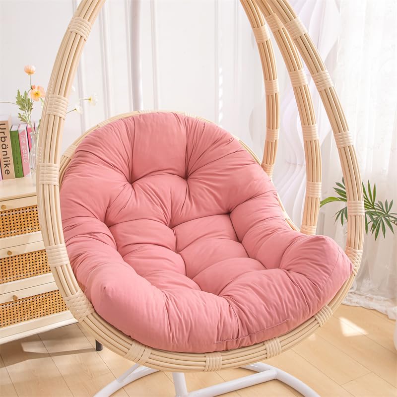 Cojín para silla colgante de ratán exterior suave y grueso para hamaca reclinable interior