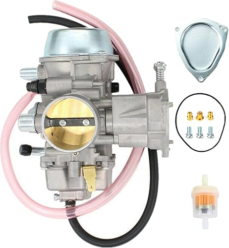 Miniatura 2 de Carburador y filtro de aceite de aire con colector de admisión para Yamaha Rhino 660 YXR660 UTV Carb 2004-2007