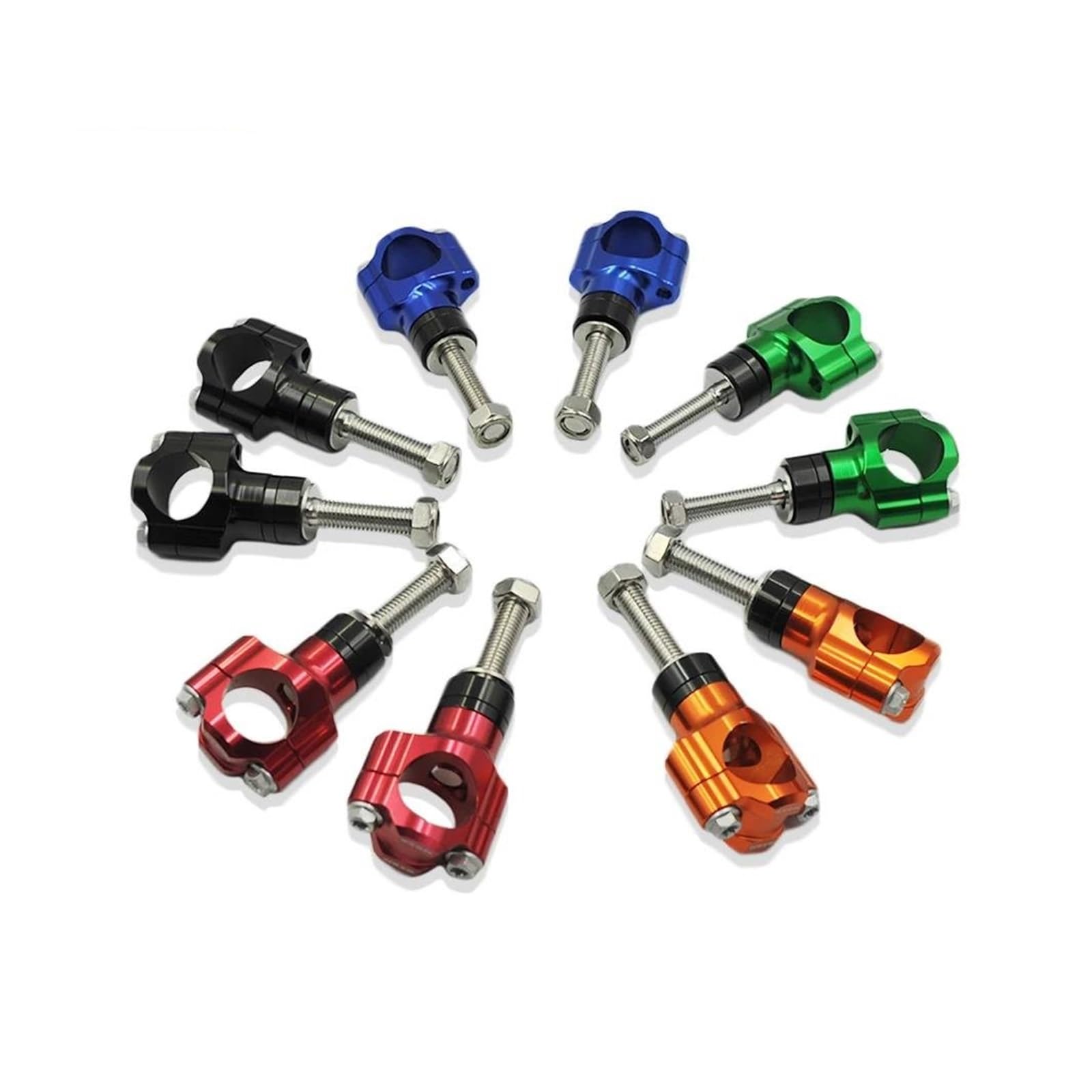 Elevadora Manillar Accesorios Universales para Motocicleta M10 Abrazadera Manillar Aleación Aluminio CNC Elevador Ajustable 1 1/8 "28 Mm para Suzuki Etc.(M10-Black)