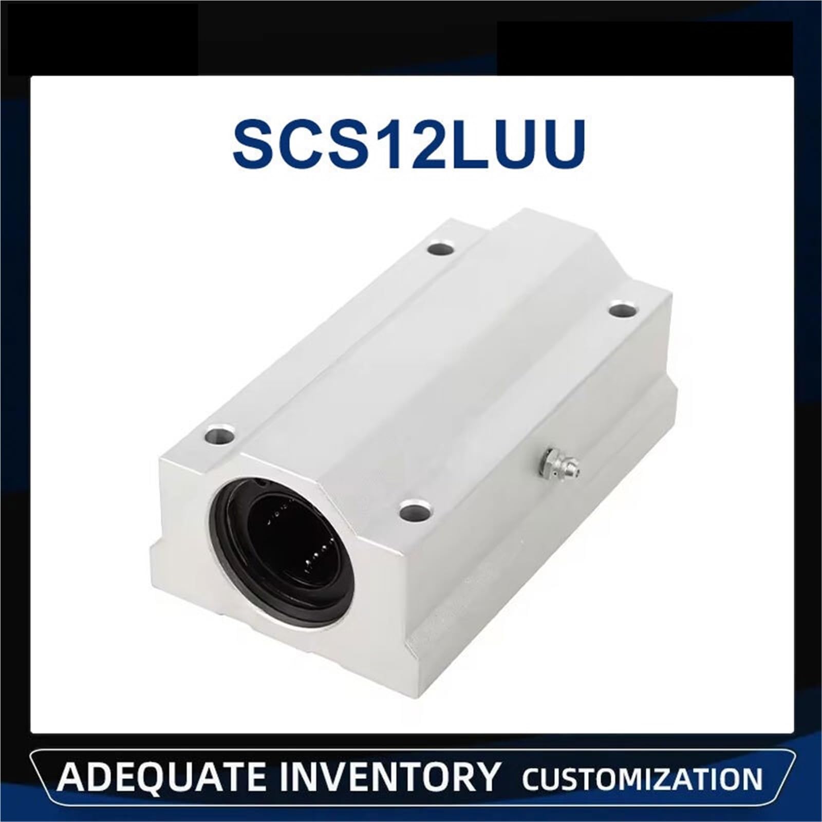 1 pezzo di boccola di scorrimento con cuscinetto a sfere a movimento lineare SC12LUU SCS12LUU Parti for stampante for albero lineare(1pc)