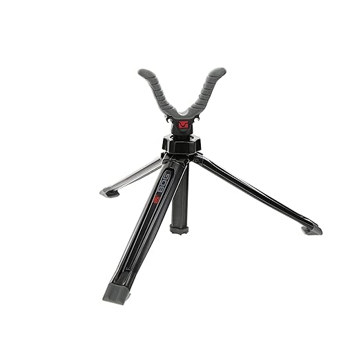 BOG Rapid Shooting Rest with 7”-11” Height Adjustment, Heavy Duty Aluminum Cast Construction, Lightweight Tripod, and Switcheroo USR Universal Shooting Rest Head for Hunting, Shooting, and Outdoors