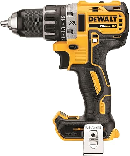DEWALT Taladro/destornillador sin escobillas MAX XR de 20 V, compacto, solo herramienta (DCD791B)