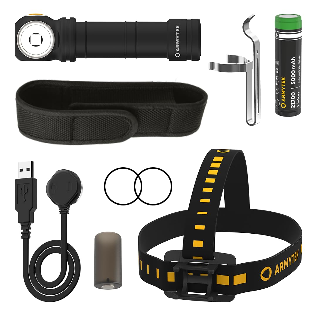 Armytek Wizard C2 Pro Max LR Warm LED Linterna con clip para cinturón, con estuche para batería 3870 lm 151 g