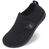 Diabetic Wide Walking Shoes for Women & Men with Adjustable Upper, Zero Drop Non Slip Casual Sneakers Comfortable for Edema, Arthritis, Swollen Feet & Elderly