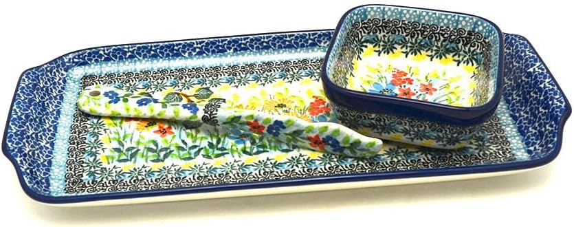 Polish Pottery Appetizer Serving Set - Unikat Signature - U5187