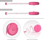 DiCUNO Bande de mesure rétractable, 60-Inch Ruban flexible à double échelle pour coudre & Corps, taille de poche, 8-Pack (8 Couleurs)