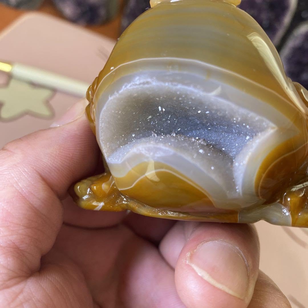 【極上】ウルグアイ納財ヒキガエル瑪瑙水晶原石（瑪瑙幸運水晶） 極上】ウルグアイ納財ヒキガエル瑪瑙水晶原石（瑪瑙幸運水晶）