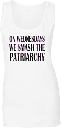 On Wednesdays We Smash The Patriarchy in Black Ladies Tank