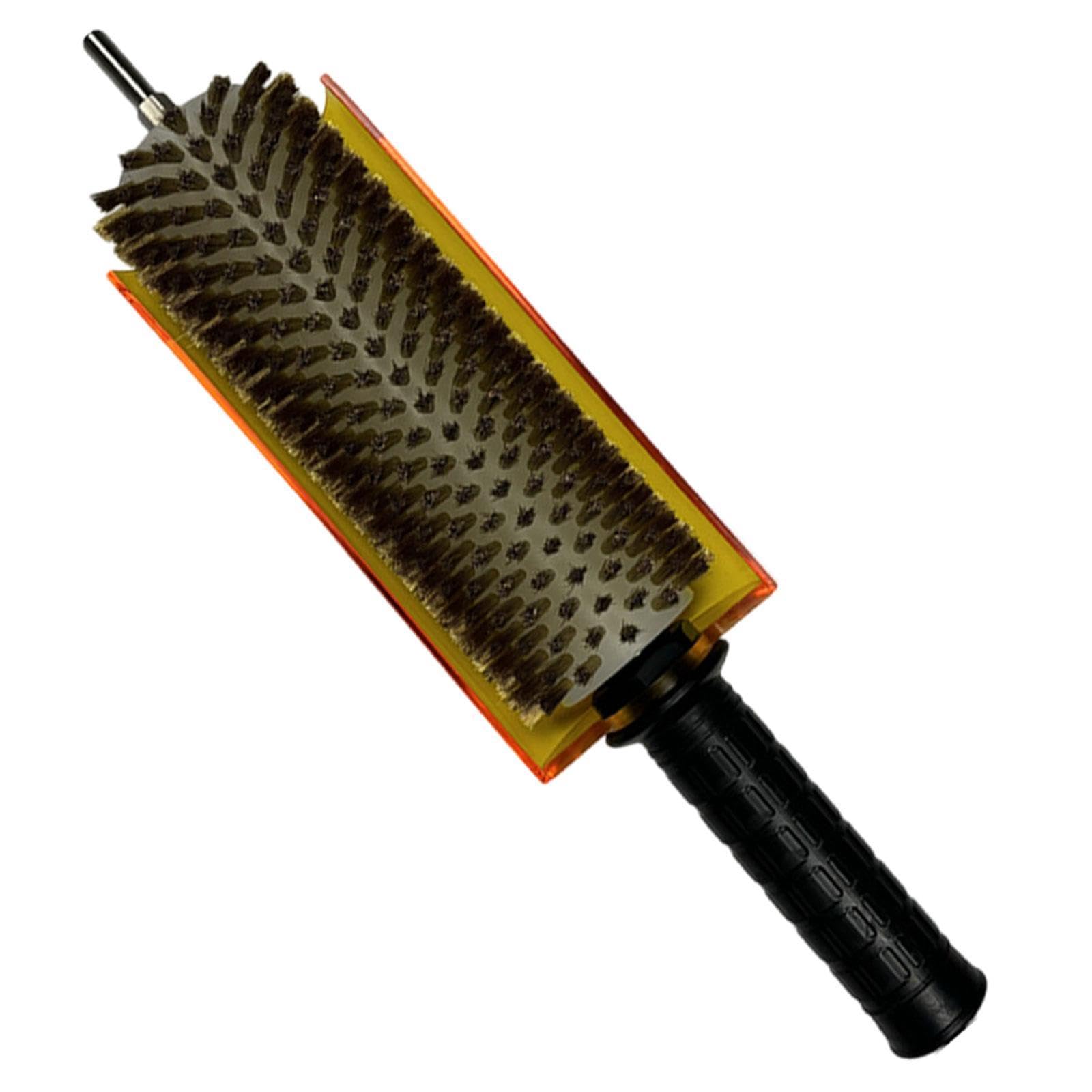 QSTDGVPW Ski Wax Brush Handle Cover Kit, Ski Waxing Brush, Easy Handling,Practical Lightweight Portable Efficient Ski Wax Brush, Copper Wire