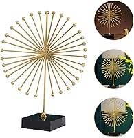 Vista 2 de IMIKEYA Librería de escritorio Decoración para el hogar 1 unid adornos de hierro Metal Hat Rack Adornos de hormigón para mesa de figuras abstractas