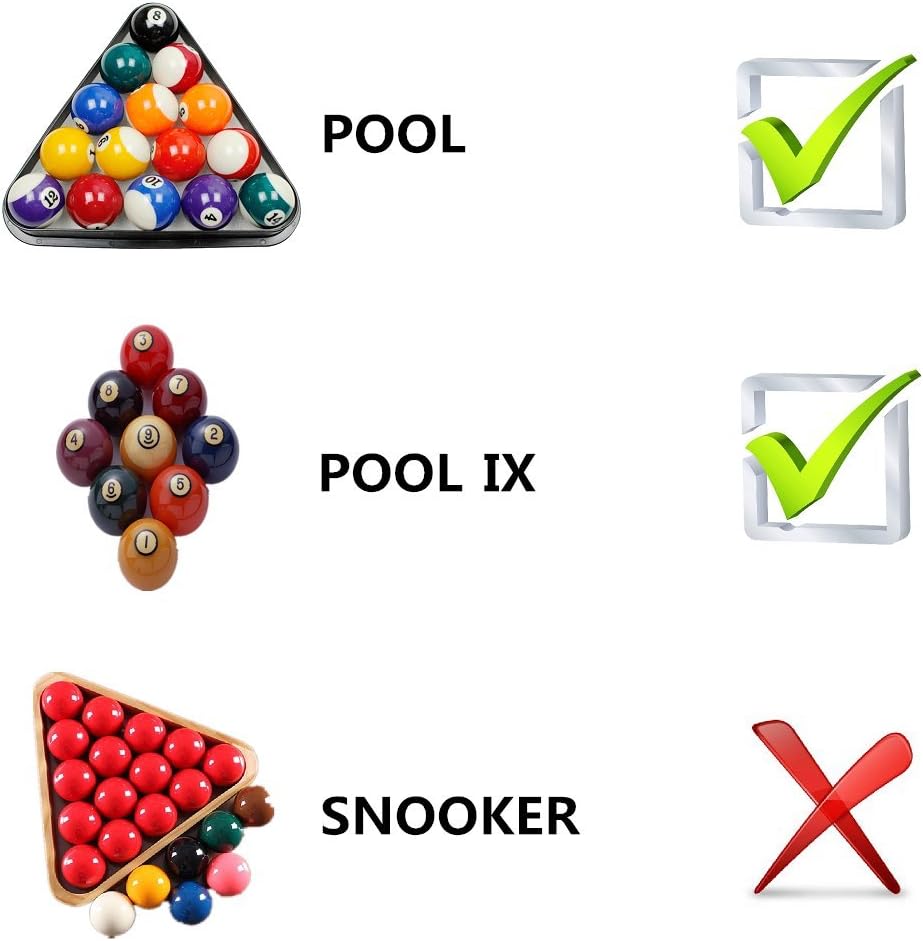 Loto AAA-Grade PRO Cup Standard Pool-Billiard Cue Ball with 6 Dots (2-1/4'', 6 oz) (Red)