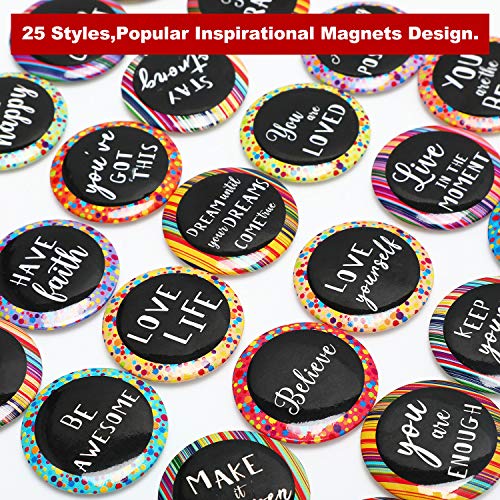 Set 25 Imán Decorativo Inspiracional Redondo miniatura 3