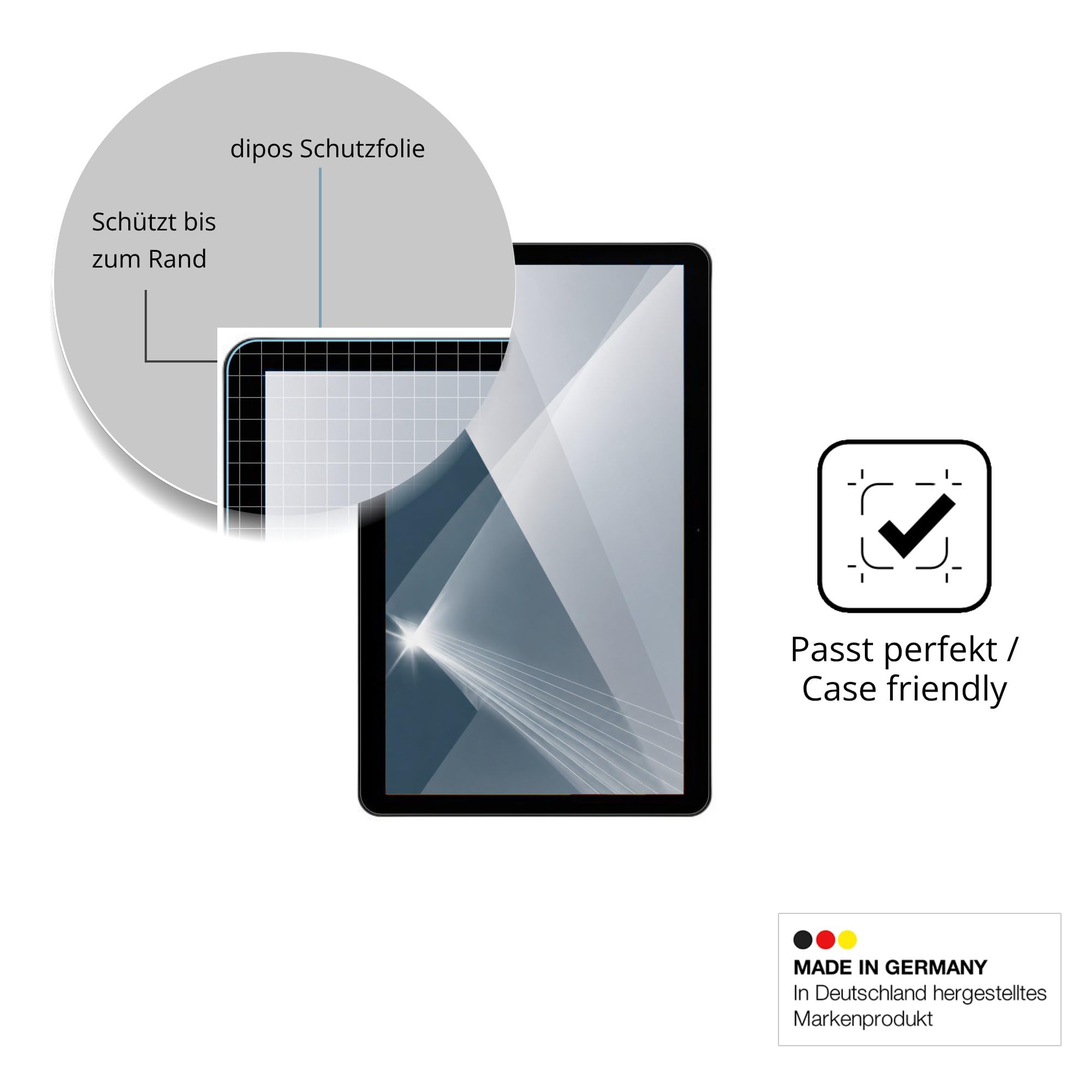 dipos 2x Protector de Pantalla 9H claro para Zebra KC50 22 Pulgada