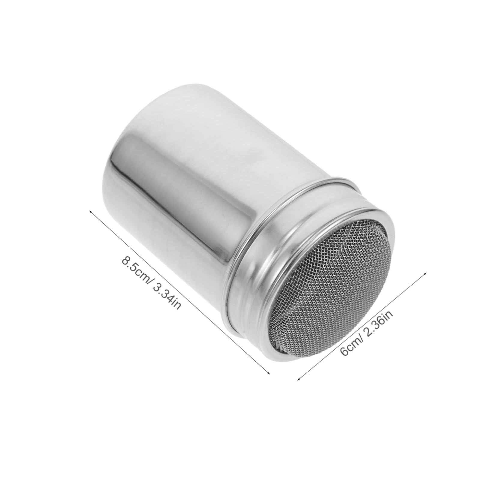 SOLUSTRE Stainless Steel Powder Sprinkler Cocoa Powder Shaker Small Flour Sifter Fine Mesh Sugar Shaker for Cappuccino