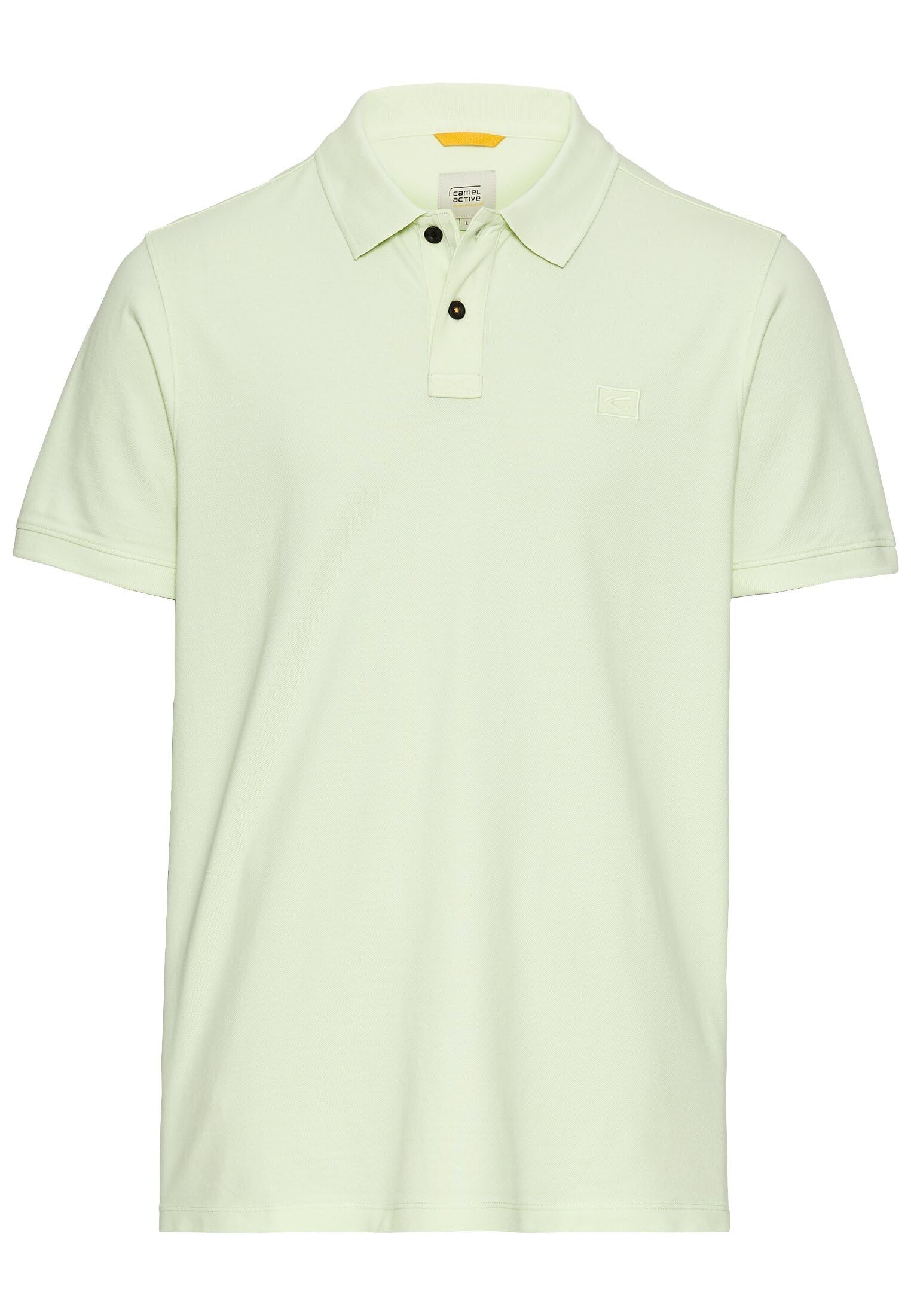 camel active Herren Kurzarm Poloshirt aus Baumwolle