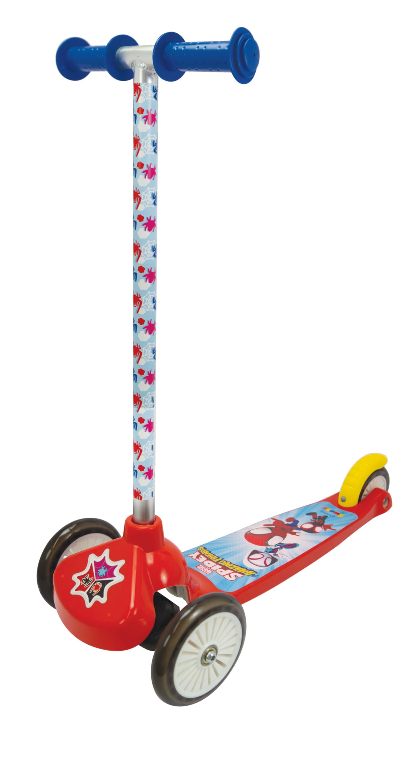 Smoby- Spidey Monopattino 3 ruote Twist, 7600750230, +5 ann, a licenza ufficiale